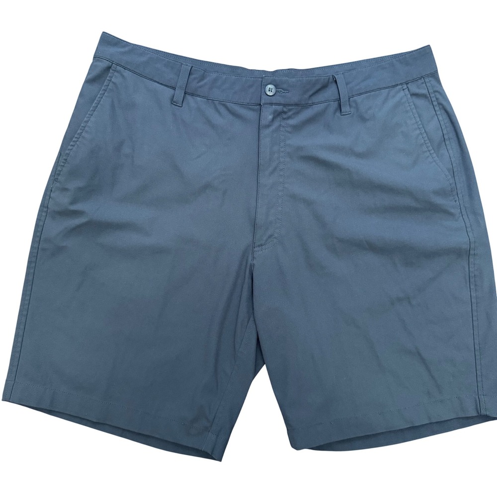 FootJoy FJ Golf Shorts Mens 38 Navy Blue Polyester Athletic Flat Front‎